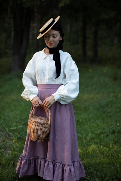 Marmee Linen Skirt