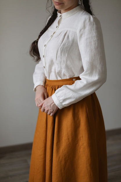 Beth Linen Blouse