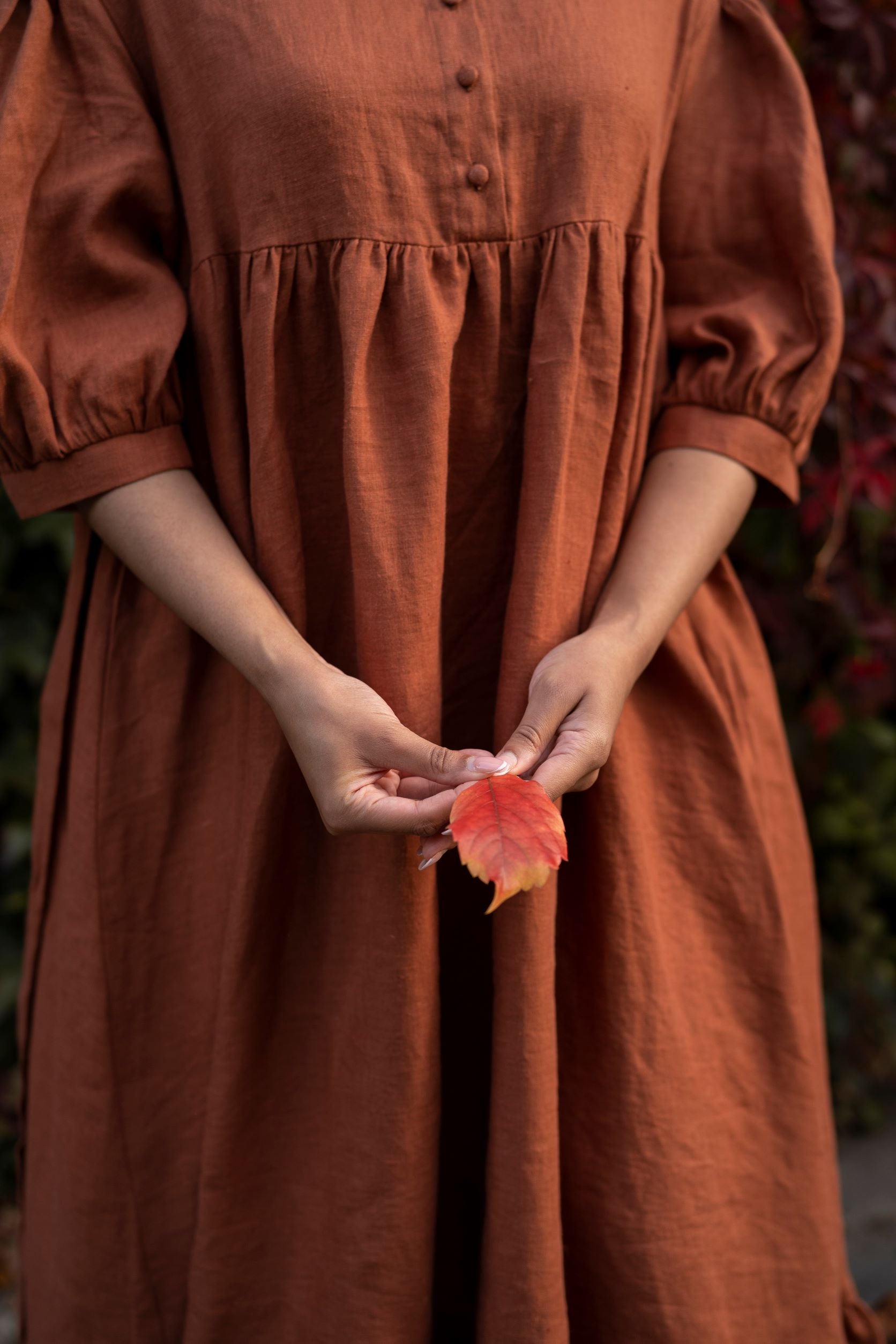 Meg Oversized linen Dress with 3/4 sleeves LittleWomenAtelier Meg Oversized linen Dress with 3/4 sleeves LittleWomenAtelier