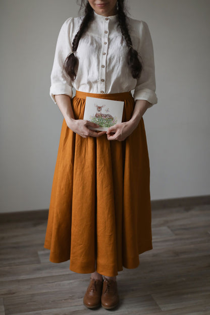 Beth Linen Blouse