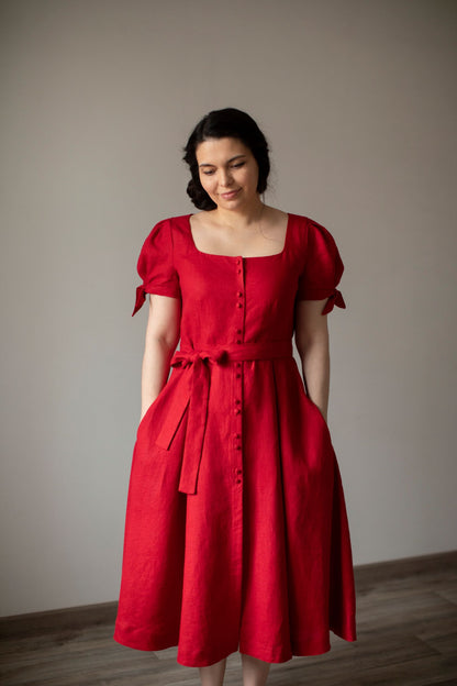 Robe Cherry Orchard | Robe en lin