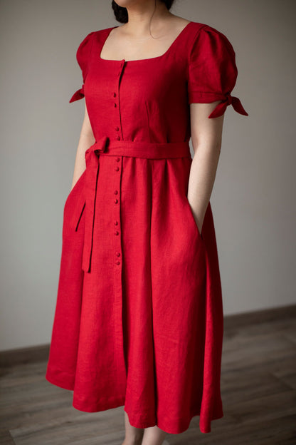 Robe Cherry Orchard | Robe en lin