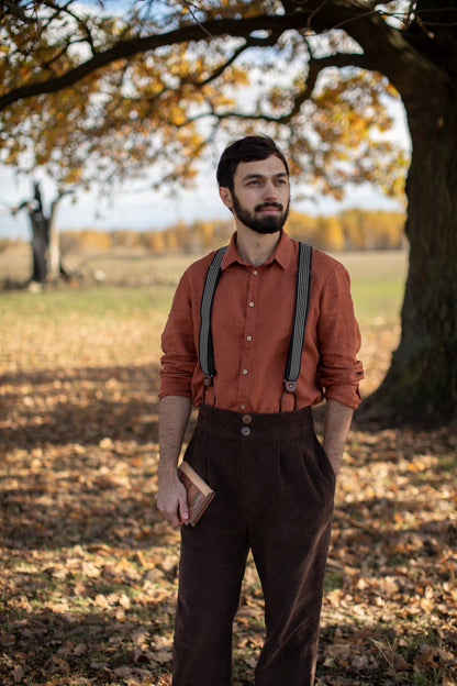 Chemise à col pour homme