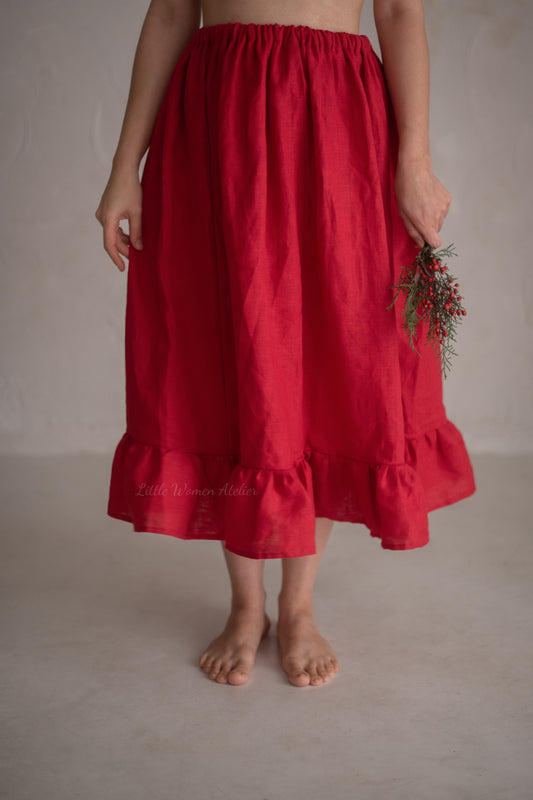 Linen Petticoat, Length 80 cm